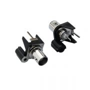 pcb射頻連接器50歐姆黑色塑膠外殼 絕緣直式母頭 pcb射頻連接器50歐姆黑色塑膠外殼 絕緣直式母頭