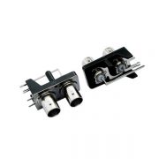 有線電視頭母頭彎式50歐姆射頻同軸PCB板端 有線電視頭母頭彎式50歐姆射頻同軸PCB板端