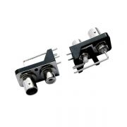 射頻pcb連接器帶RCA 絕緣同軸黑色塑膠外殼  彎式母頭 射頻pcb連接器帶RCA 絕緣同軸黑色塑膠外殼  彎式母頭