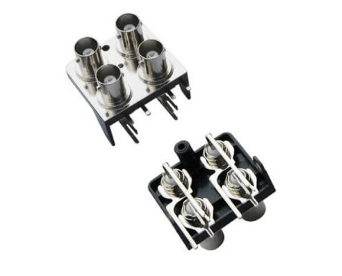 pcb連接器 鋅合金彎式母頭 BNC射頻同軸