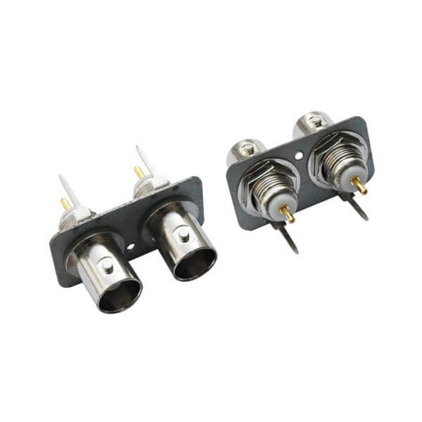 bnc接頭母頭 直式射頻同軸 鋅合金 PCB板端