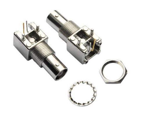 連接器 pcb 彎式母頭穿墻 BNC射頻同軸