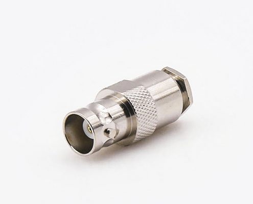 用于RG58/RG142接線BNC螺母鎖緊型母頭直式連接器