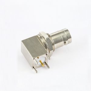 BNC75歐姆母頭彎式焊接PCB板的座子