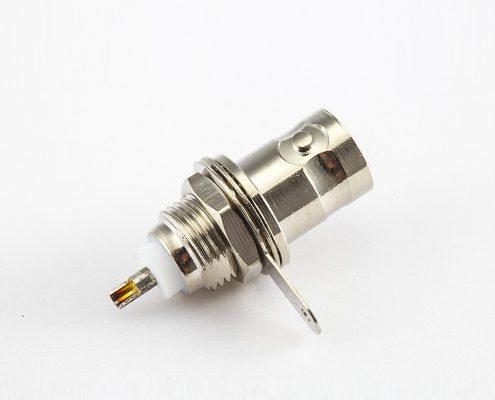 BNC  50歐姆母頭直式螺母安裝式座子