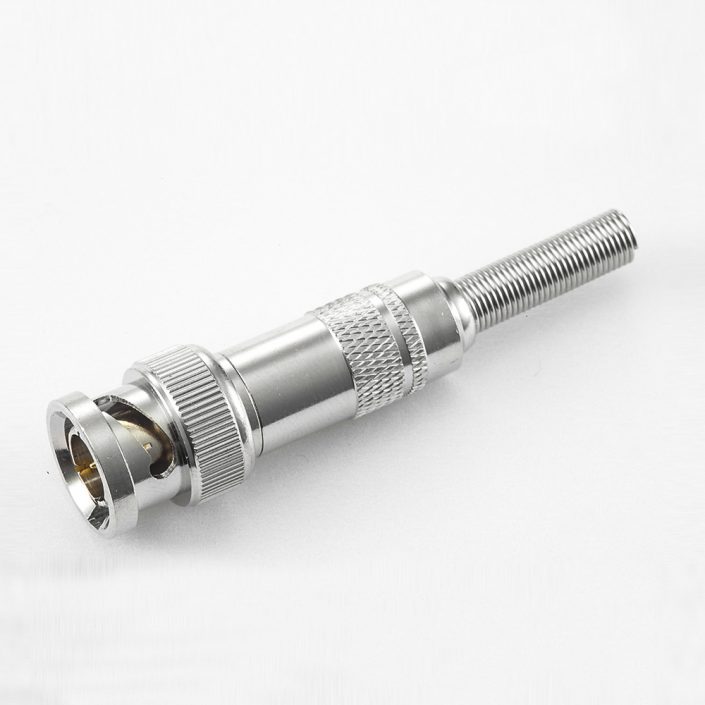 BNC公頭直式帶彈簧焊接SYV75-2電纜 BNC公頭直式帶彈簧焊接SYV75-2電纜