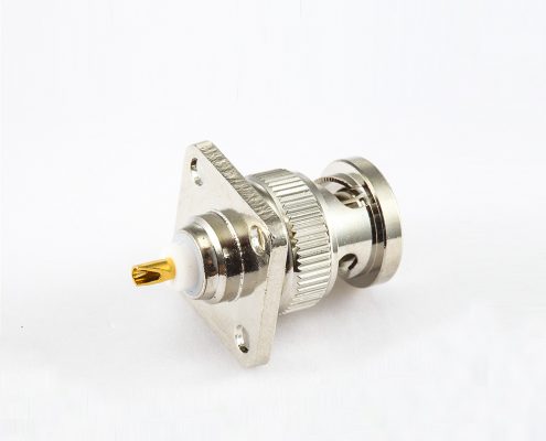 BNC 公頭直式法蘭盤式座子