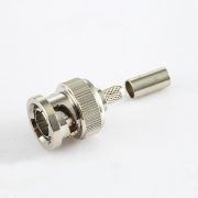 BNC  75歐姆公頭直式壓接SYV75-2電纜 BNC  75歐姆公頭直式壓接SYV75-2電纜