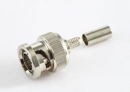 BNC  75歐姆公頭直式壓接SYV75-2電纜