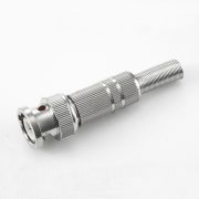 BNC 公頭直式帶彈簧焊接RG58/RG142電纜 BNC 公頭直式帶彈簧焊接RG58/RG142電纜