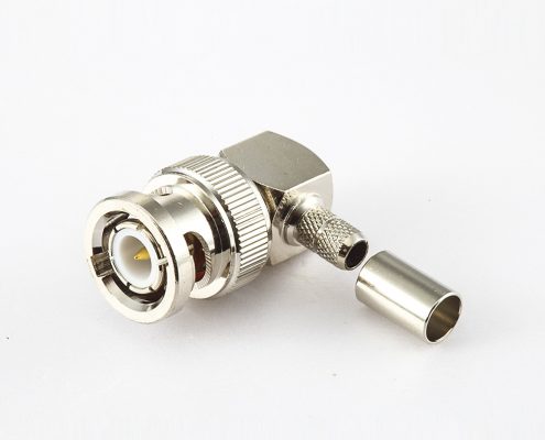 BNC 公頭彎式壓接RG58/RG142電纜