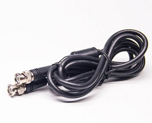 2m線 BNC公轉公接RG58線帶磁環注塑式