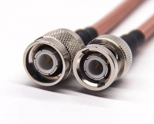 帶線BNC接頭180度公頭直式轉TNC 公頭直式射頻線接RG142