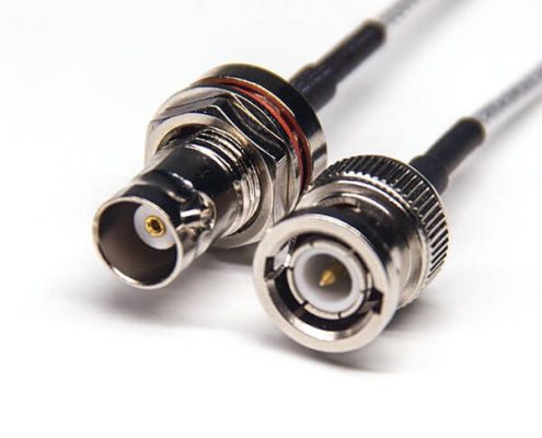 BNC公頭直式轉BNC母頭直式防水式同軸線纜接RG316